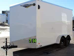 LIQUIDATION SALE Enclosed Cargo Trailer 2025 7' X 14' Scout w/Double Rear Doors & 7' Interior #8009