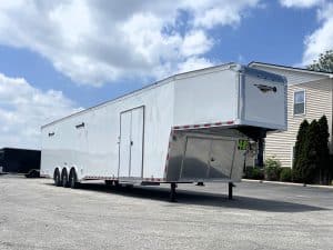 Enclosed Gooseneck Trailer 2026 48ft. Edge Car Hauler w/Finished Interior & Wide Ramp Door Opening 9627