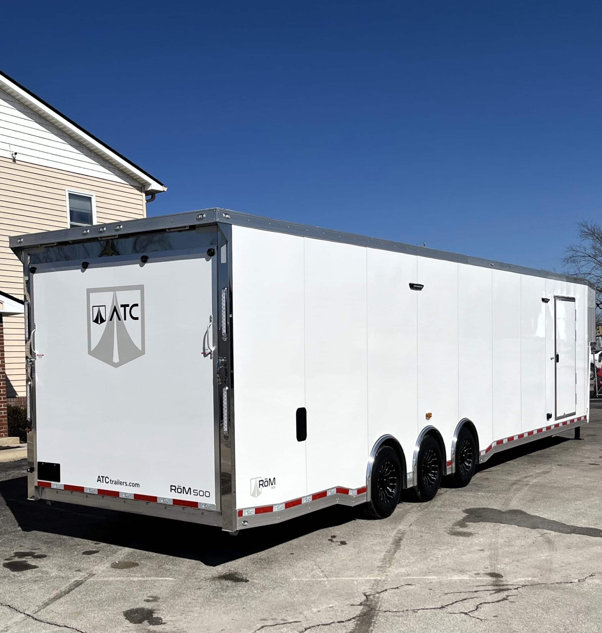 Enclosed ATC Gooseneck Car Trailer 2027 44ft. Aluminum ROM 750G w/LifeTrac & Premium Escape Door 7252 - Image 4