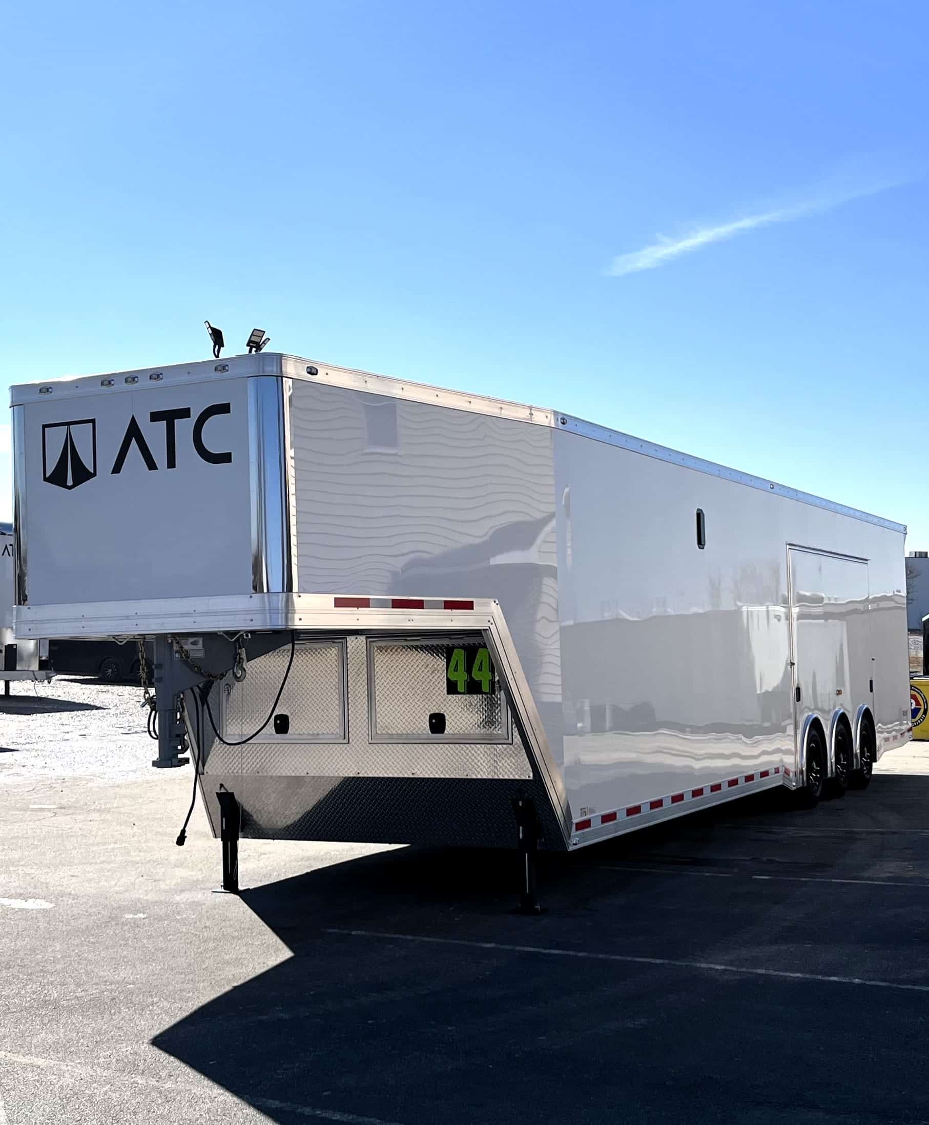 Enclosed ATC Gooseneck Car Trailer 2027 44ft. Aluminum ROM 750G w/LifeTrac & Premium Escape Door 7252 - Image 2