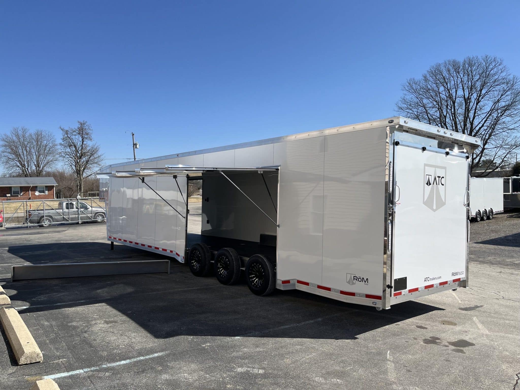 Enclosed ATC Gooseneck Car Trailer 2027 44ft. Aluminum ROM 750G w/LifeTrac & Premium Escape Door 7252 - Image 5