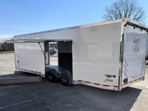 PRICE DROP SAVE 10K Enclosed ATC Car Trailer 2026 28ft. Aluminum ROM 550 w/LifeTrac & Large Escape Door 5672