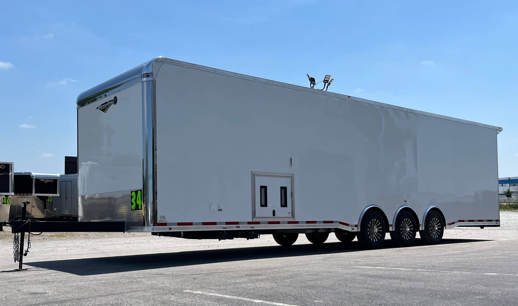 Enclosed Car Trailer 2026 34ft. w/Large Corner Bathroom, Electric Awning, Aluminum Wheels, & More! 0208 - Image 9