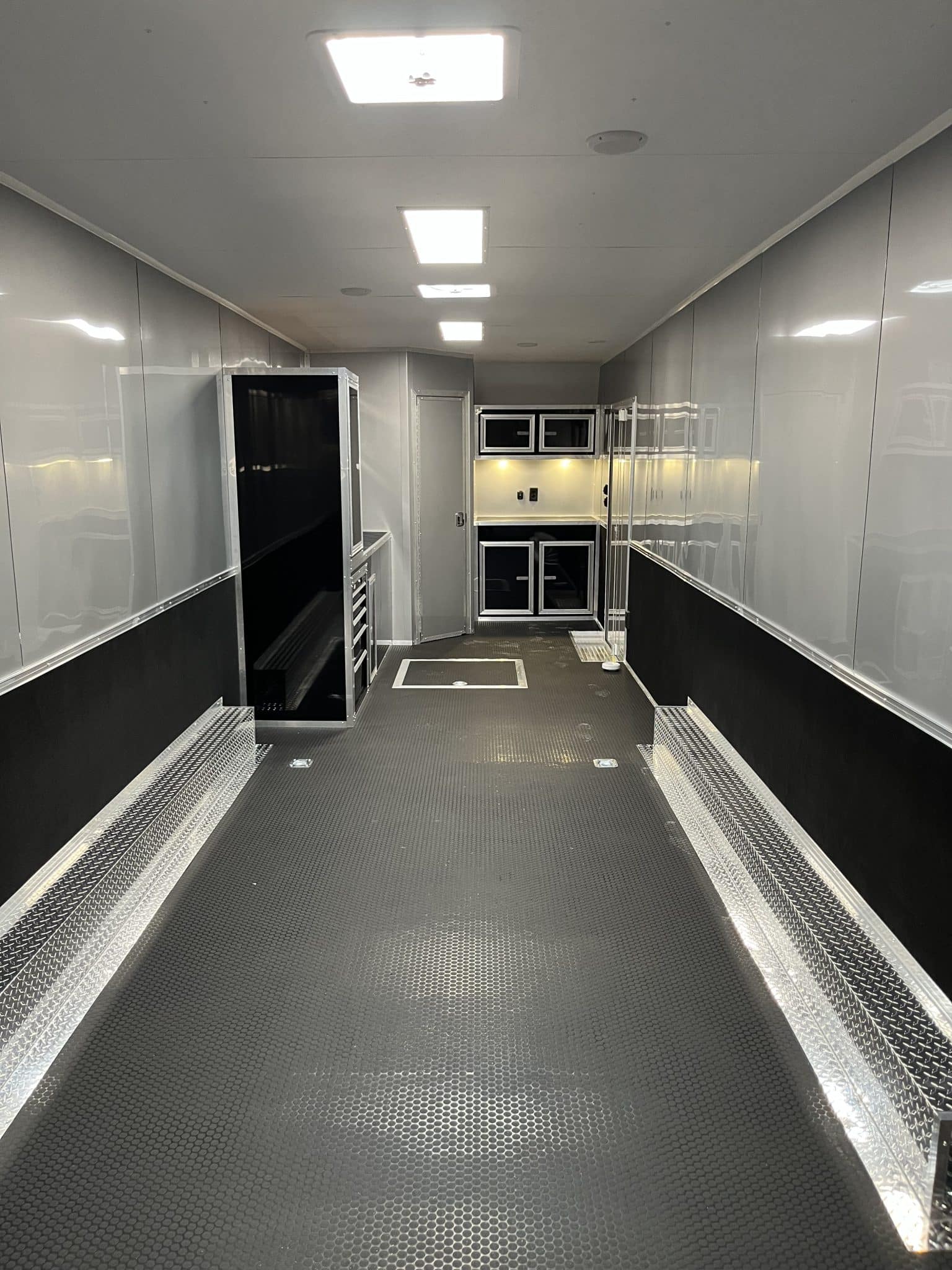 Enclosed Car Trailer 2026 34ft. w/Large Corner Bathroom, Electric Awning, Aluminum Wheels, & More! 0208 - Image 3