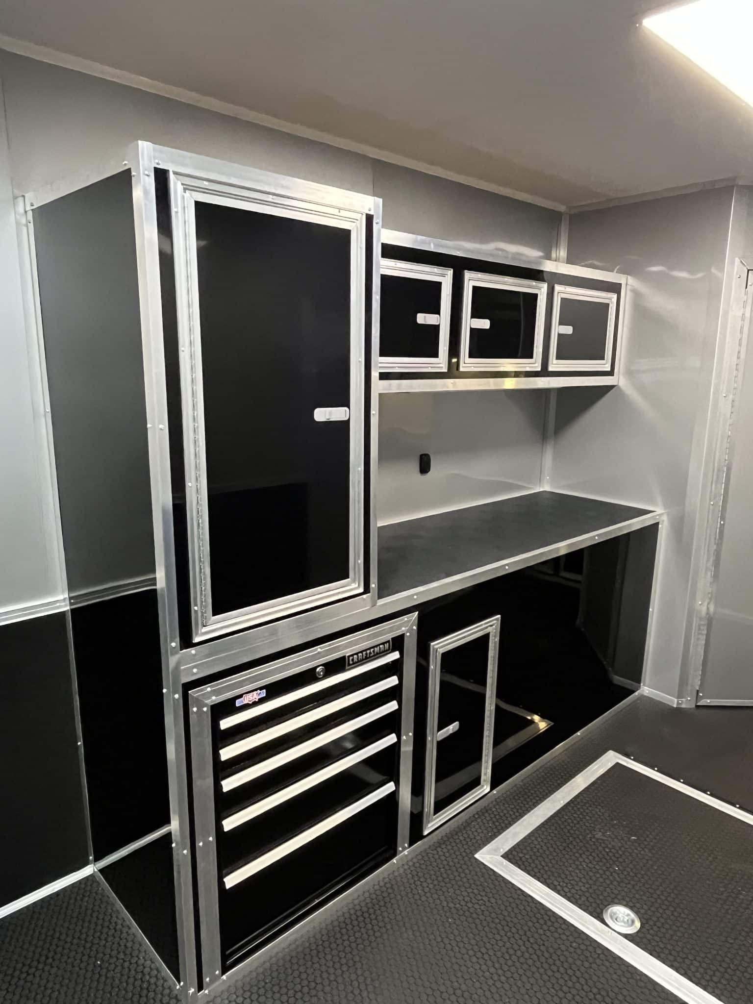 Enclosed Car Trailer 2026 34ft. w/Large Corner Bathroom, Electric Awning, Aluminum Wheels, & More! 0208 - Image 4