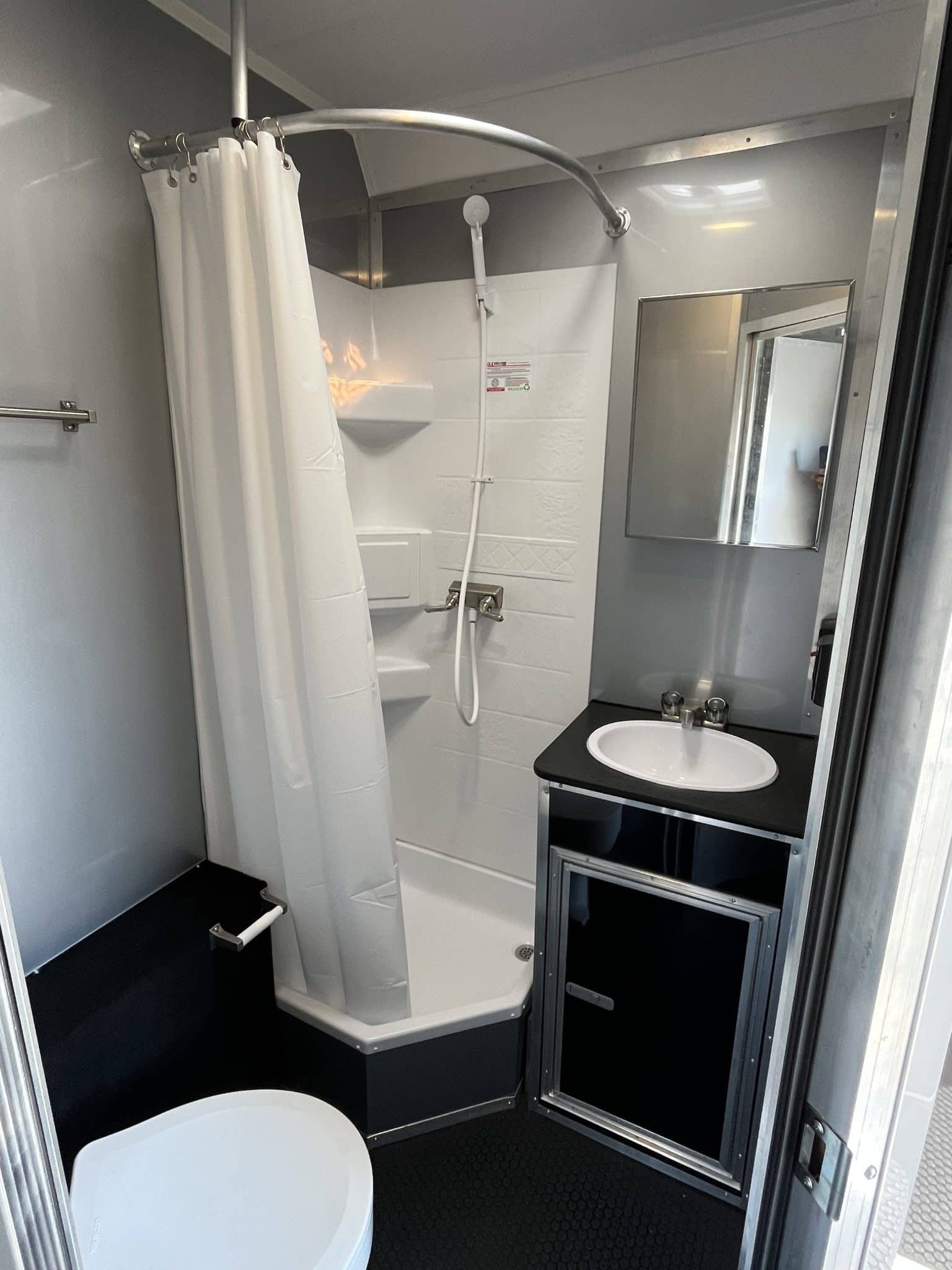 Enclosed Car Trailer 2026 34ft. w/Large Corner Bathroom, Electric Awning, Aluminum Wheels, & More! 0208 - Image 5