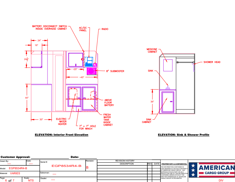 Enclosed Car Trailer 2027 34ft. Edge w/Large Full Bathroom & Electric Awning 5697 - Image 15