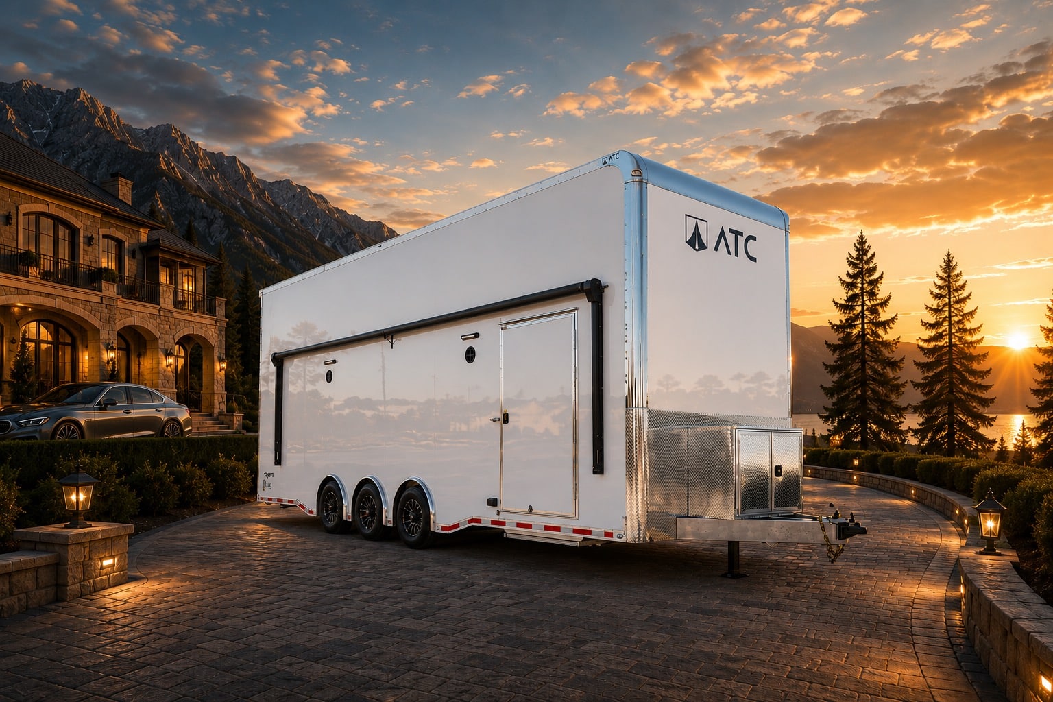 Enclosed ATC Car Trailer 2026 30ft. Aluminum Stacker ROM 750S w/Tiltable 18ft. Lift 6130 - Image 6