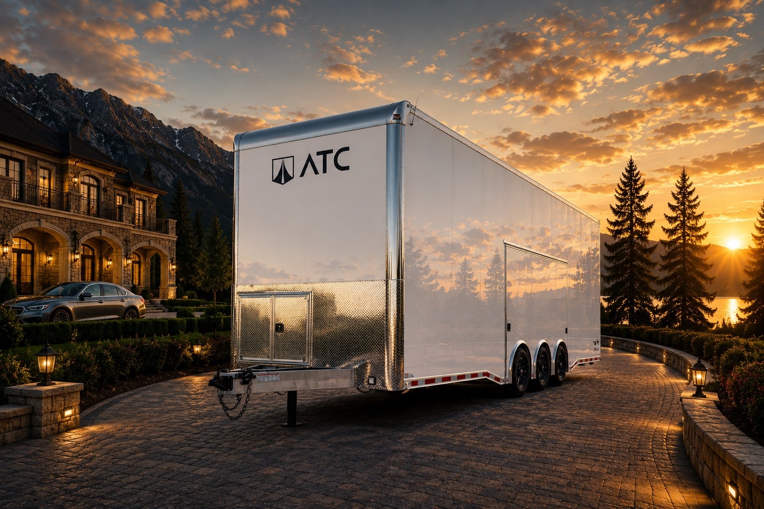 Enclosed ATC Car Trailer 2026 30ft. Aluminum Stacker ROM 750S w/Tiltable 18ft. Lift 6130 - Image 7