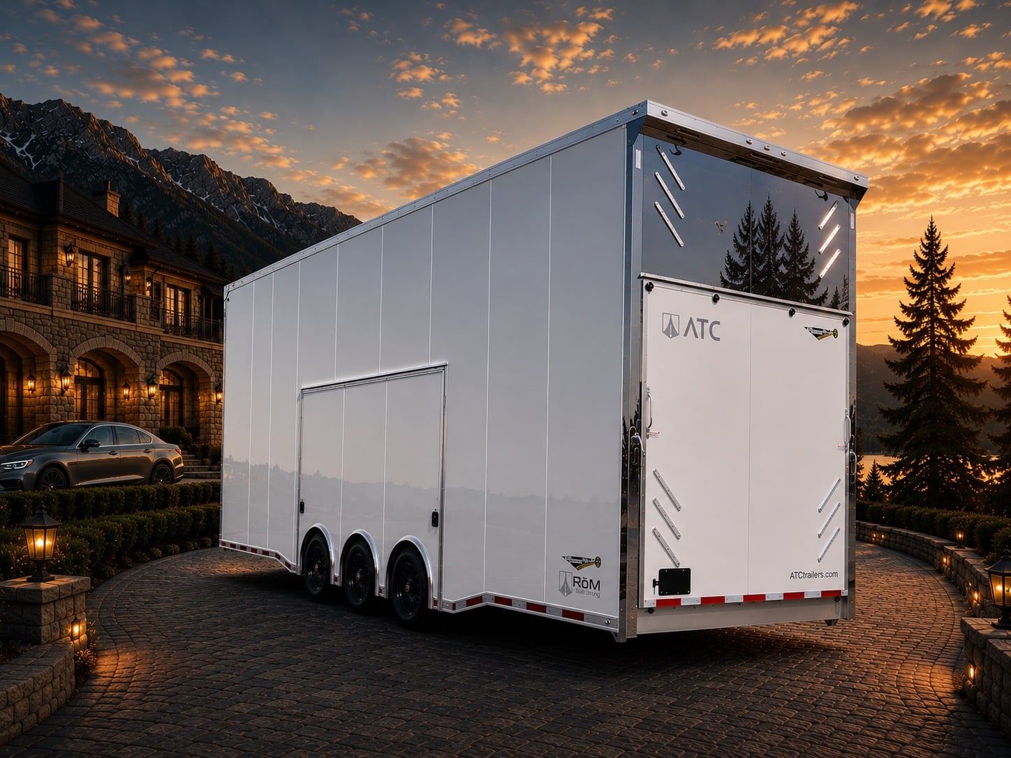 Enclosed ATC Car Trailer 2026 30ft. Aluminum Stacker ROM 750S w/Tiltable 18ft. Lift 6130 - Image 8