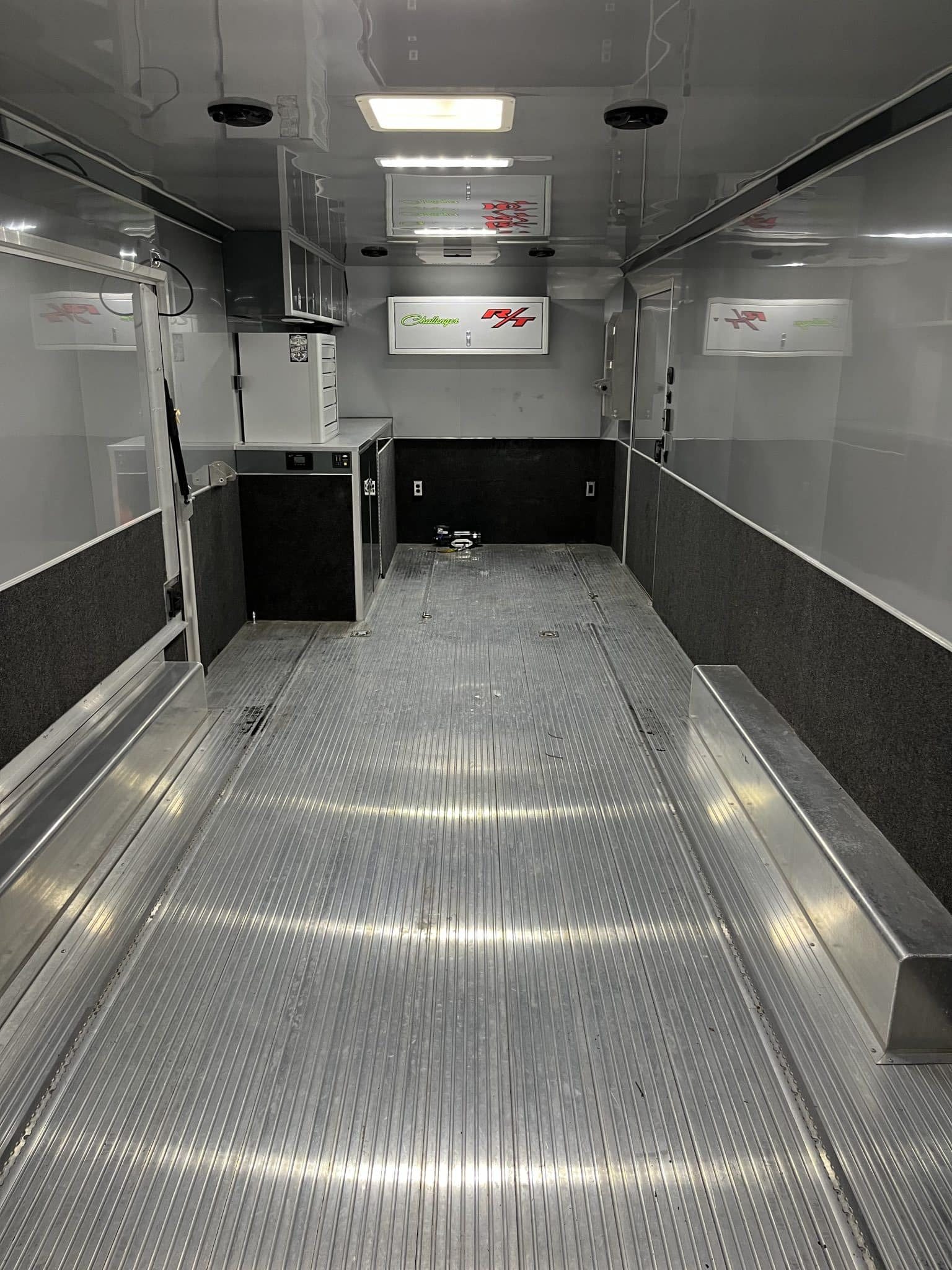 Used LOADED Intech Alum Car Trailer 2021 28ft. w/7.0 Diesel Gen, 15K BTU AC & Large Escape Door 7720 - Image 3