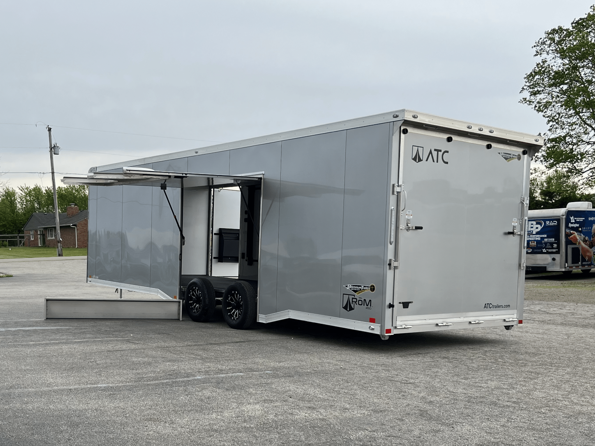 Enclosed ATC Car Trailer 2026 28ft. Aluminum ROM 450 w/Kitchenette, Private Toilet & LifeTrac Options Added 6559 - Image 10