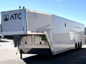 Enclosed ATC Gooseneck Car Trailer 2027 44ft. Aluminum ROM 750G w/LifeTrac & Premium Escape Door 7252