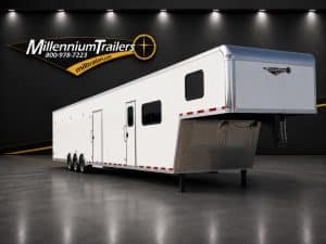 Enclosed Car Trailer with Living Quarters 2026 53ft. Platinum Gooseneck w/24ft. LQ, Sleeps 6! 0098