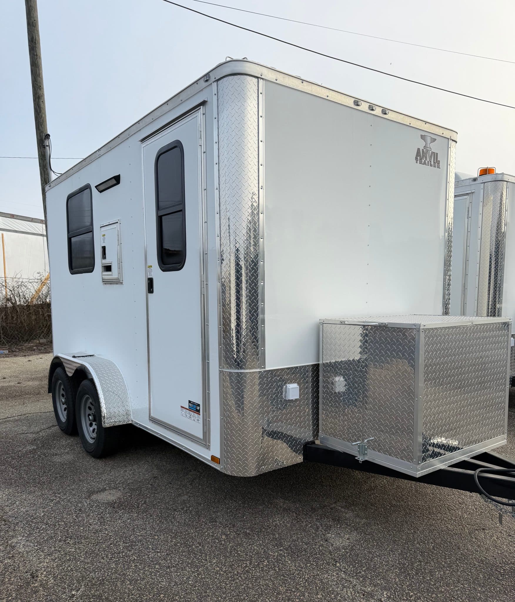 NEW Enclosed 2026 7ft. X 12ft. Fiber Optic Splicing Trailer w/13,500 BTU A/C 0100