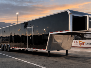 Enclosed Gooseneck Trailer LOADED 2026 48ft. Car Hauler w/7.0 Generator, Mini Split A/C, Loads of Cabinets & Glass Doors 0092
