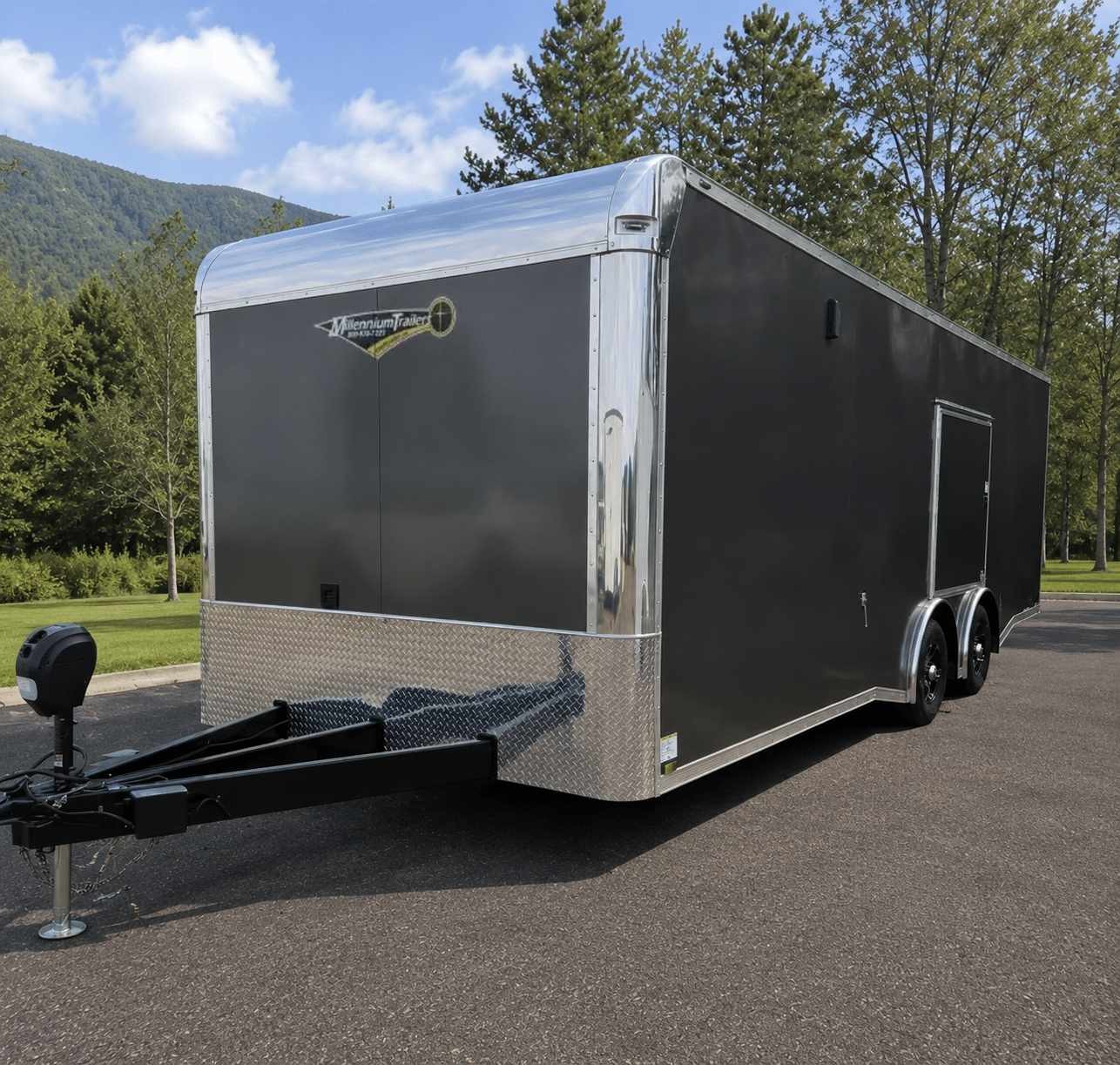 Enclosed Car Hauler 2026 24ft. New Econo-Max w/Finished Interior, Cabinets & Aluminum Wheels 2823 - Image 2
