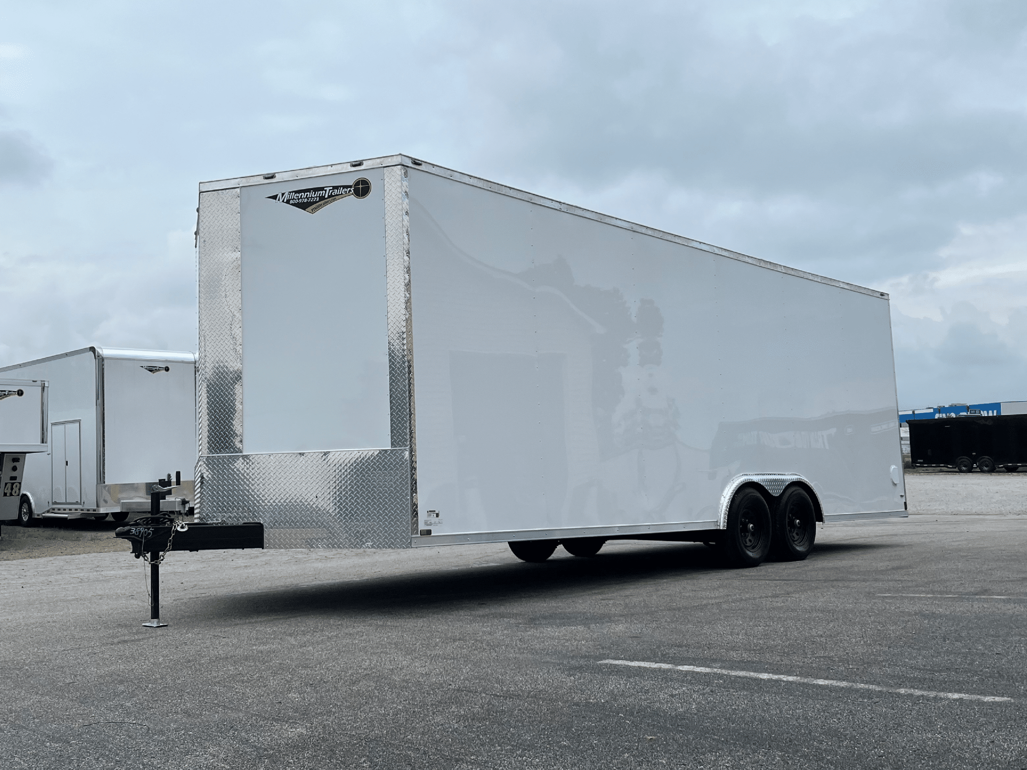 Enclosed Car Trailer 2026 24ft. New Econo-Max w/12in. Extra Height & .080 Poly-Core Ext. 1105