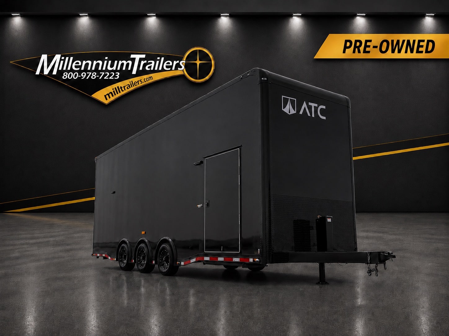 Used ATC Car Trailer 2025 26ft. Aluminum Stacker ROM 800 w/Tiltable 14ft. Lift 4392 - Image 7