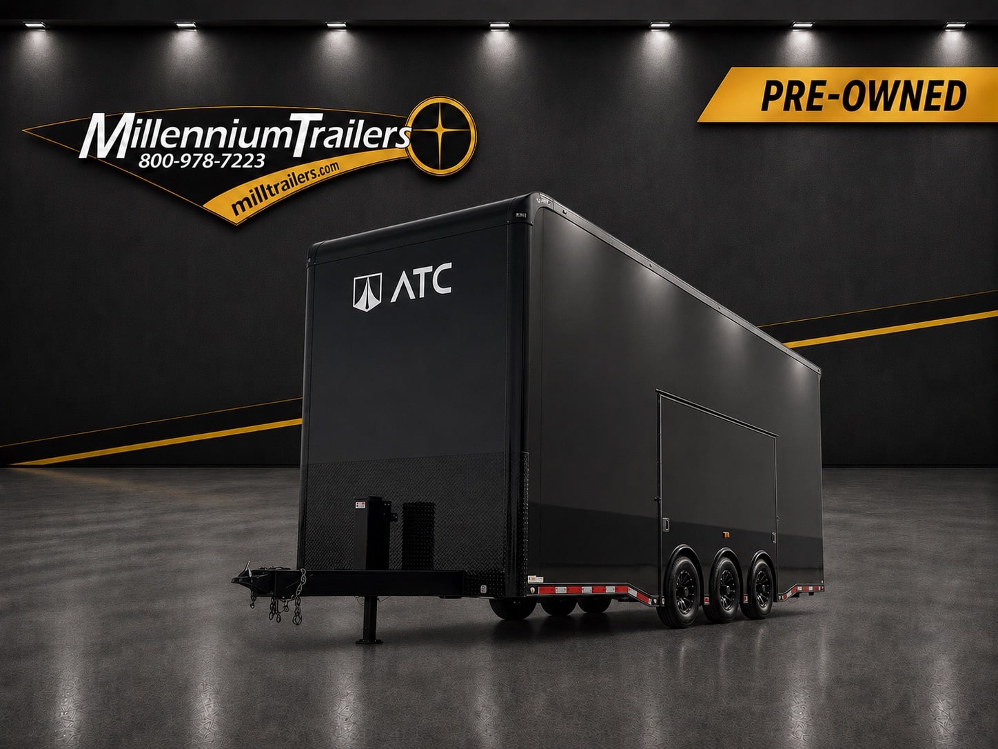 Used ATC Car Trailer 2025 26ft. Aluminum Stacker ROM 800 w/Tiltable 14ft. Lift 4392