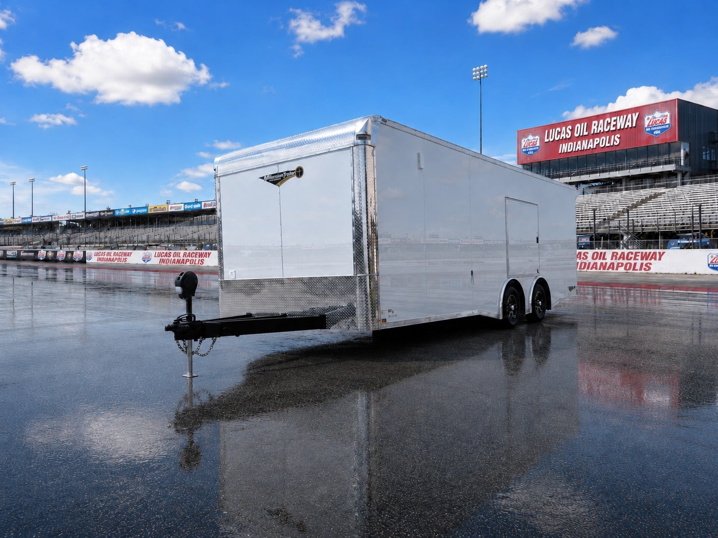 Enclosed Car Hauler 2026 24ft. New Econo-Max w/Finished Interior, Cabinets & Aluminum Wheels 3343