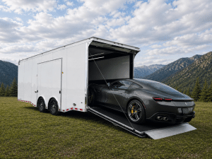 Enclosed Car Trailer 2026 24ft. Haulmark Edge w/Premium Escape Door & Wide Ramp Opening 2488