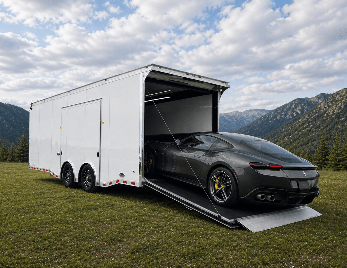 Enclosed Car Trailer 2026 24ft. Haulmark Edge w/Premium Escape Door & Wide Ramp Opening 2488