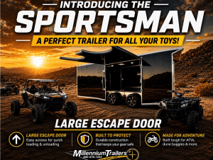 Enclosed Trailer 2026 20ft. New Sportsman w/Premium Escape Door & Aluminum Wheels 2851