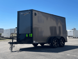Enclosed Cargo Trailer 2026 6ft. X 12ft. w/Blackout Trim Package & Aluminum Wheels 1058