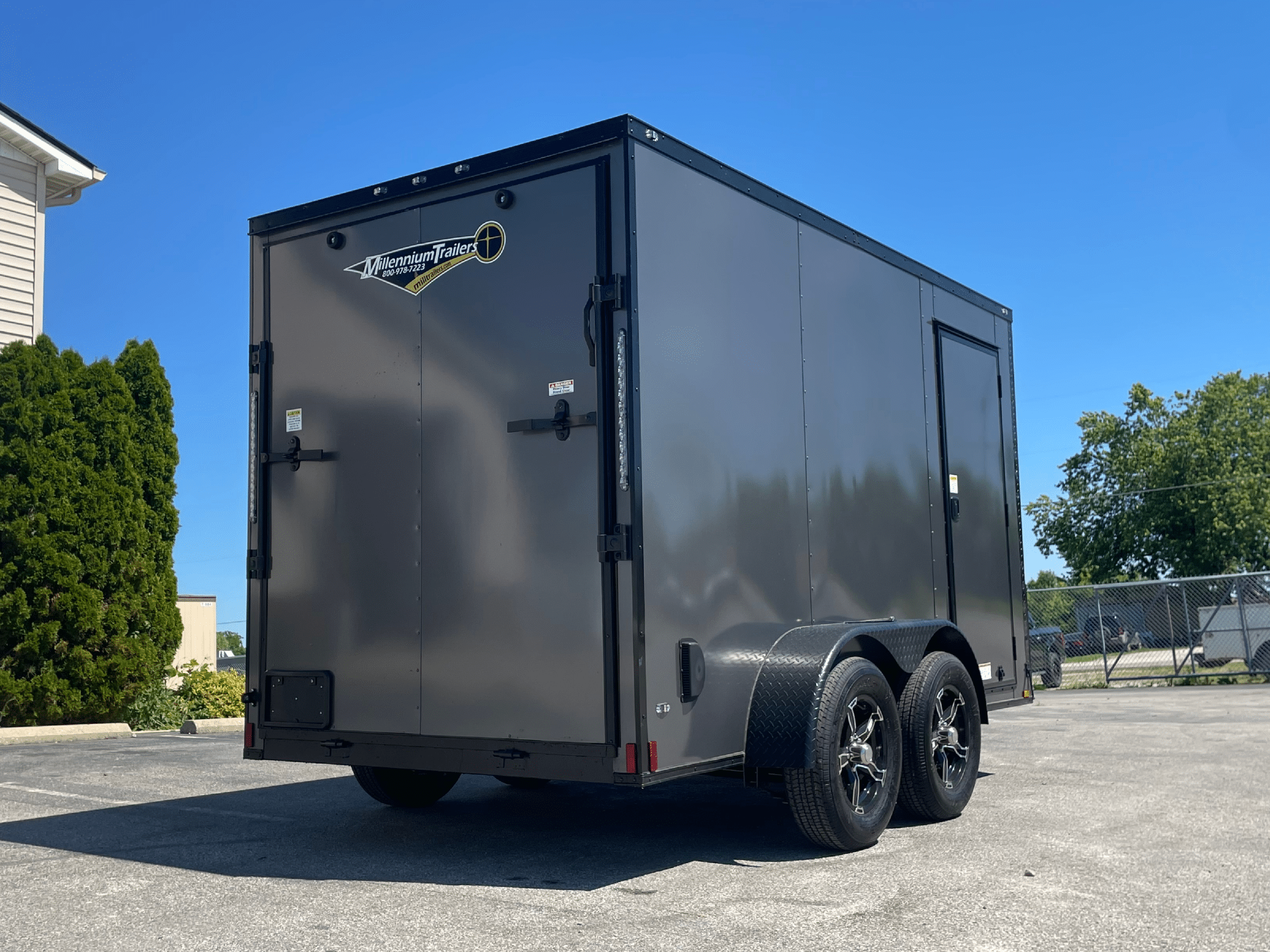 Enclosed Cargo Trailer 2026 6ft. X 12ft. w/Blackout Trim Package & Aluminum Wheels 1058 - Image 7