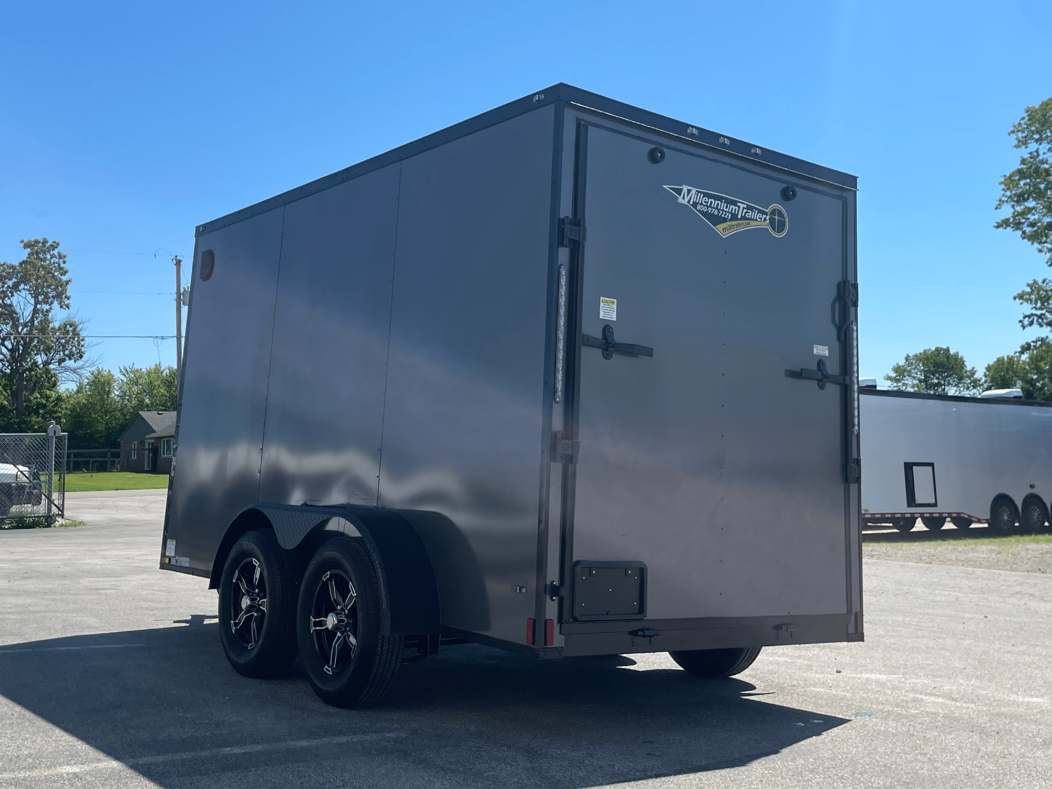 Enclosed Cargo Trailer 2026 6ft. X 12ft. w/Blackout Trim Package & Aluminum Wheels 1058 - Image 6