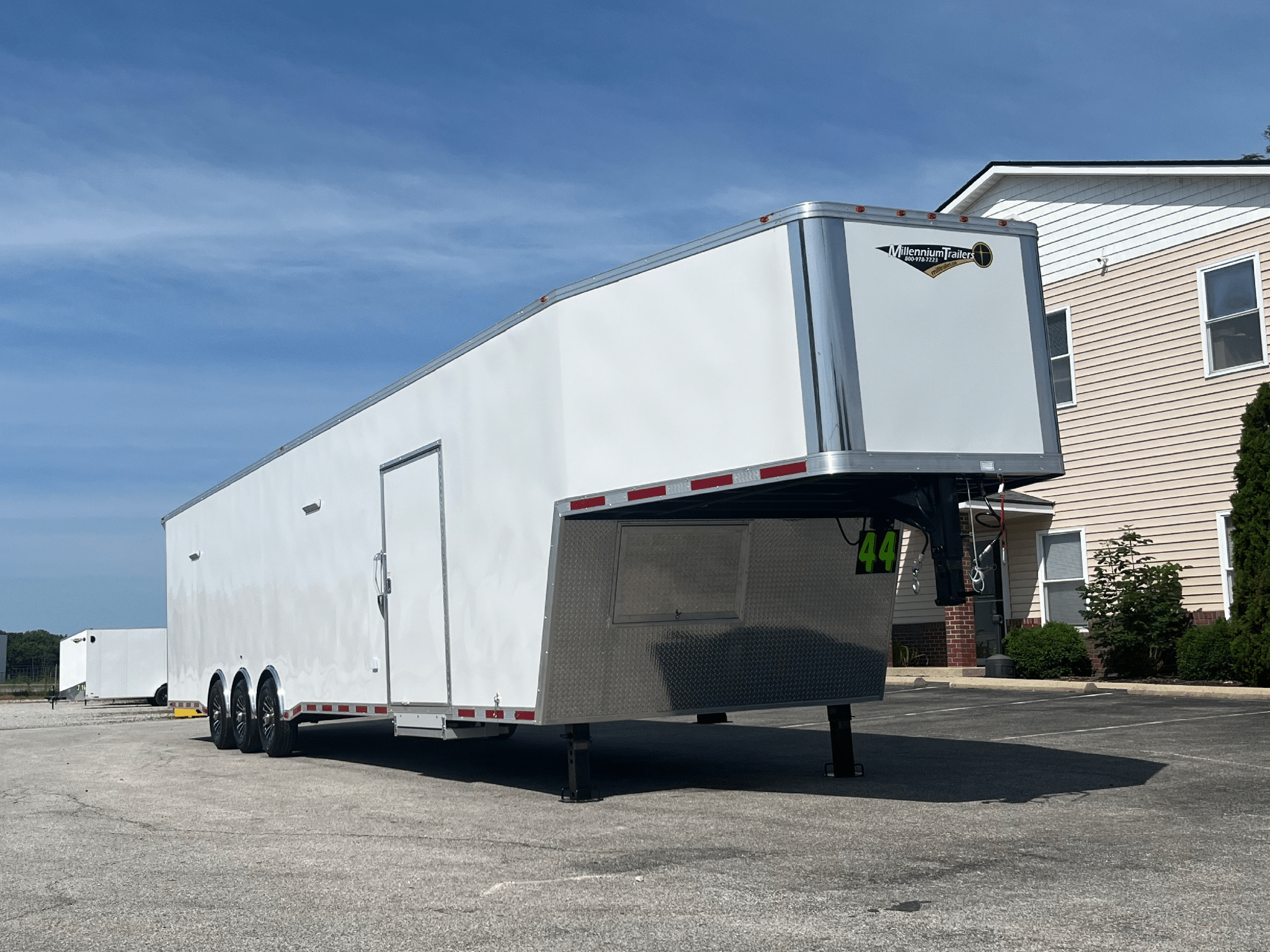 Enclosed Gooseneck Trailer 2027 44ft. Platinum Car Hauler w/Finished Interior & Aluminum Wheels 0015