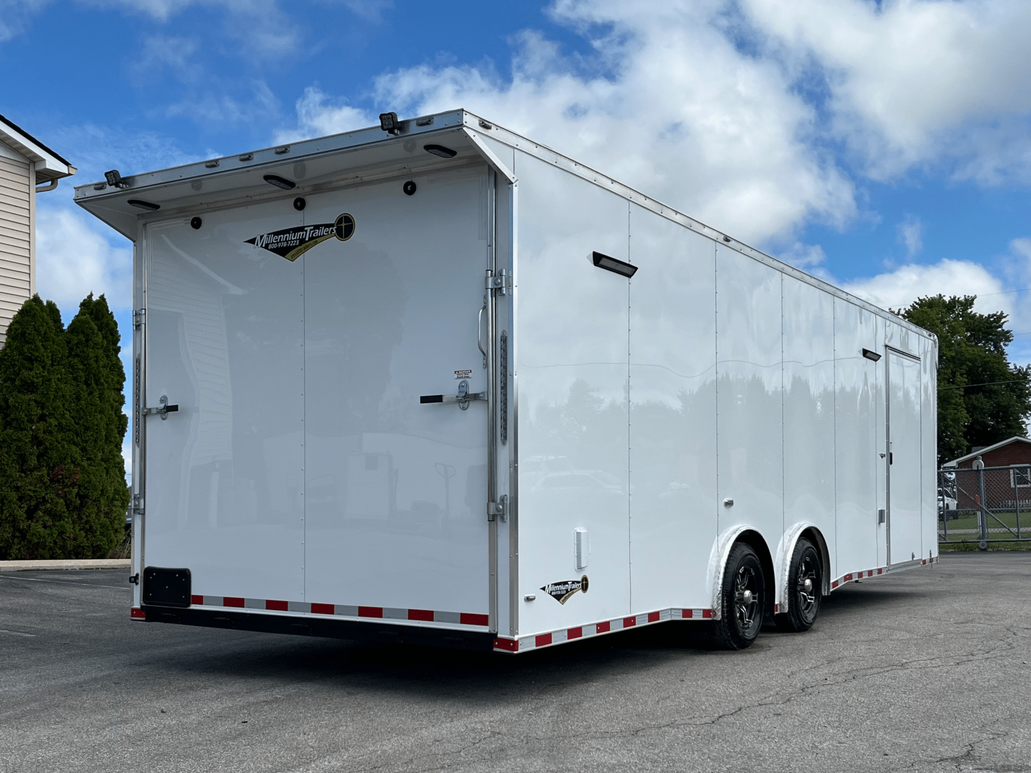 Enclosed Car Trailer 2026 28ft. New Econo-Max w/Race Package & .080 Poly-Core Ext. 3645 - Image 7