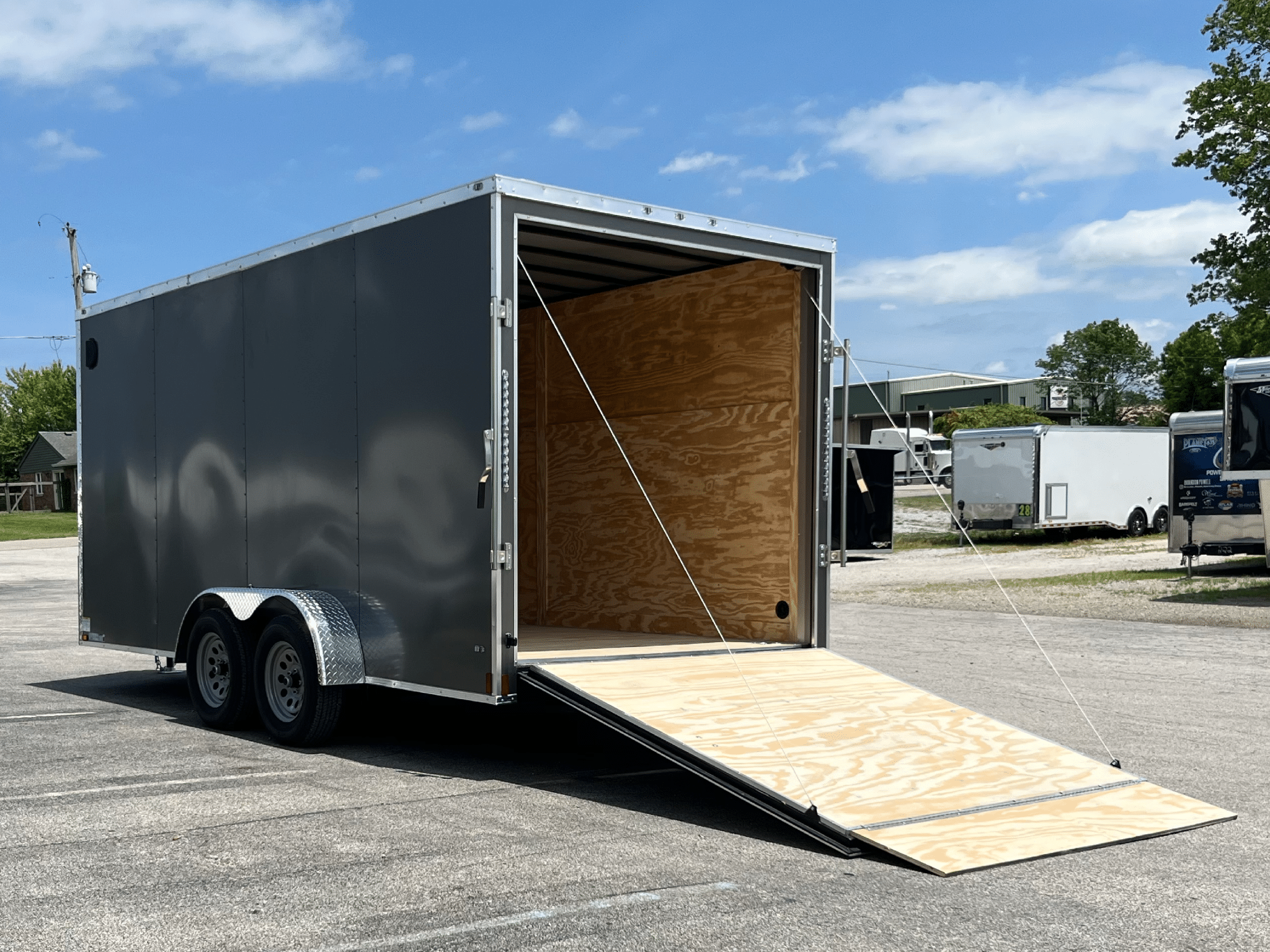 Enclosed Cargo Trailer 2026 7ft. X 16ft. w/.080 Poly-Core Exterior & V-Nose Front 1099