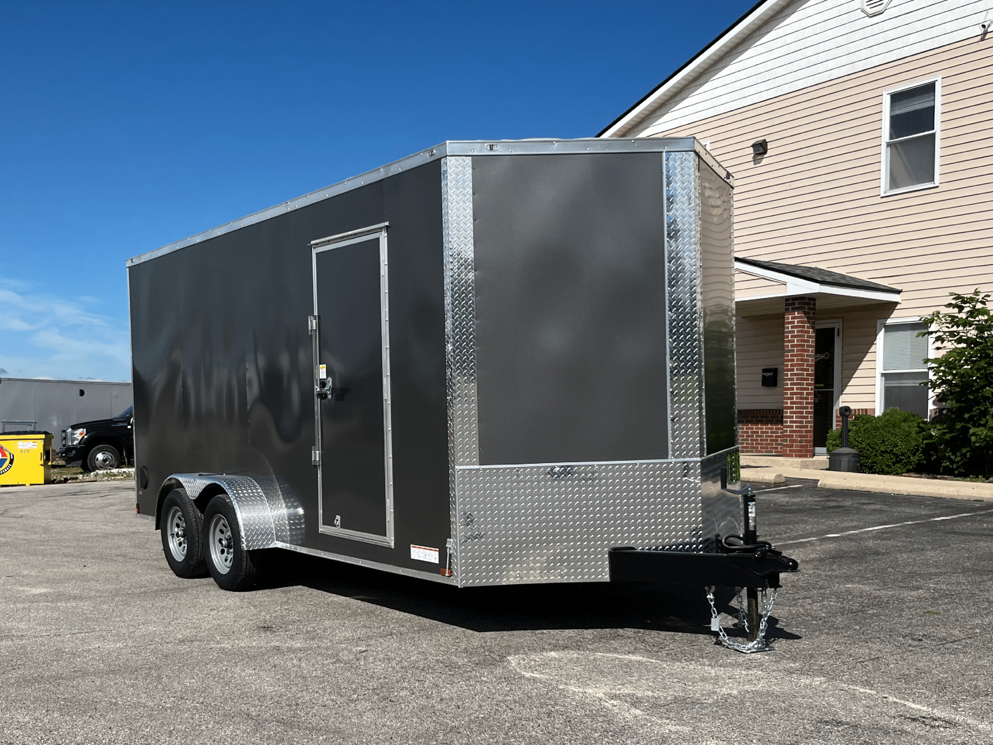 Enclosed Cargo Trailer 2026 7ft. X 16ft. w/.080 Poly-Core Exterior & V-Nose Front 1076 - Image 5