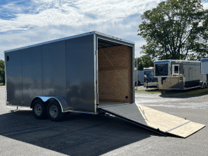 Enclosed Cargo Trailer 2026 7ft. X 16ft. w/.080 Poly-Core Exterior & V-Nose Front 1076
