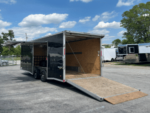 Used Enclosed Car Trailer 2020 24ft. Aluminum Star w/Large Escape Door & Aluminum Wheels 9630